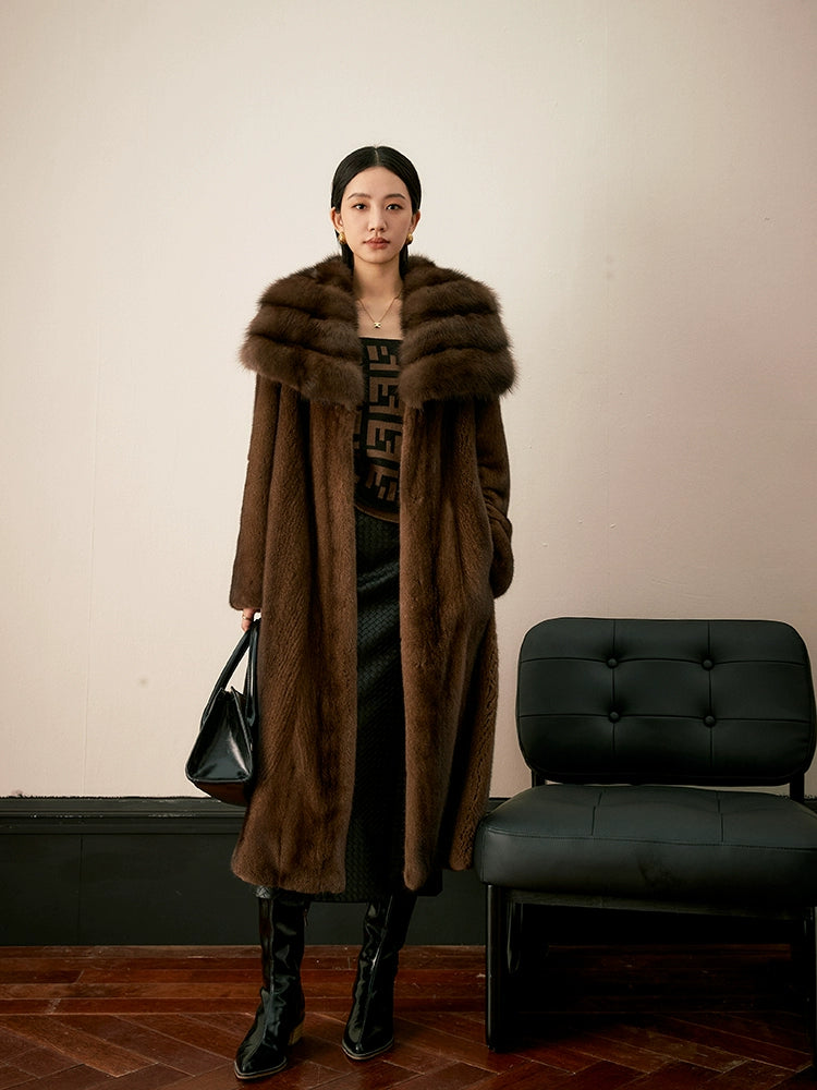 Limited edition 10 [Brooklyn] sable whole mink fur-76