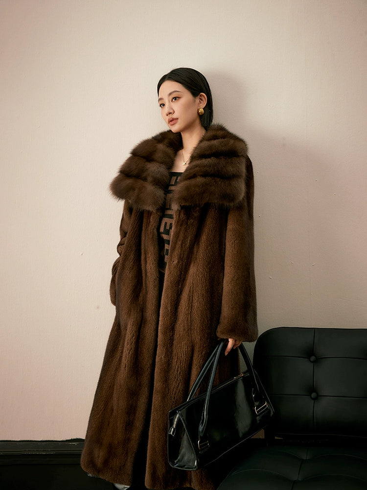 Limited edition 10 [Brooklyn] sable whole mink fur-76