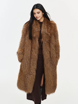 Medieval style fox fur ladies fur coat YZ03 - INNZEA