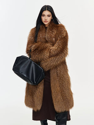 Medieval style fox fur ladies fur coat YZ03 - INNZEA