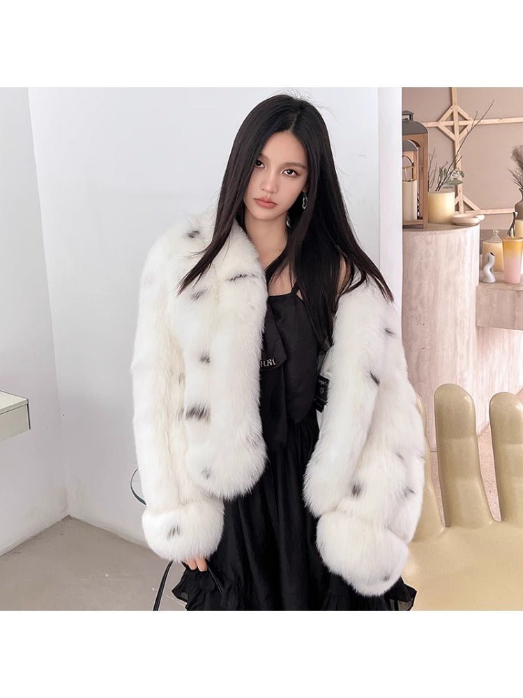 [Winter atmosphere] Whole leather fox fur ladies fur coat - YZ14 - INNZEA